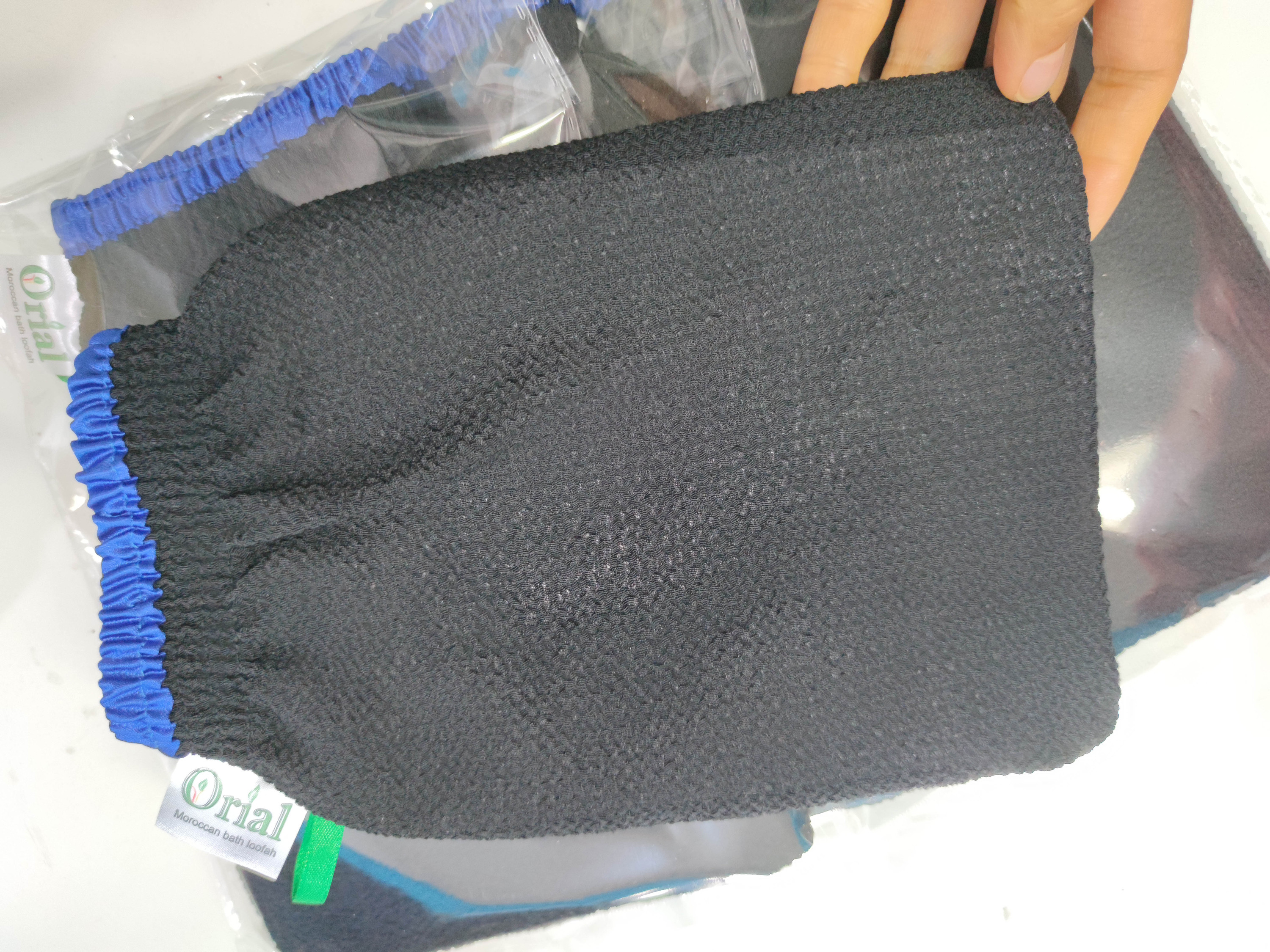 Black with blue edge