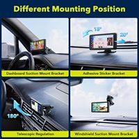 Autoradio sans fil pour Apple CarPlay et Android Auto avec caméra de recul 1080p, écran tactile 6,86 pouces, récepteur audio de voiture, navigation GPS