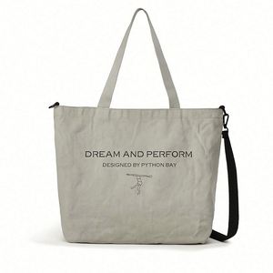 Wholesale Cotton Shopping Canvas Fashion Eco Friendly Custom Logo Cotton Canvas Tote <b>Bag</b> for Shopping with Shoulder Strap - Product Image 1