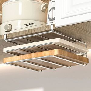 Planche à découper robuste pour cuisine, support de rangement pour planches à découper, organisateur de planches à découper pour deux planches à découper - Product Image 5