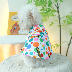 Ropa para perros y gatos Pet Circle, camisa floral colorida fina de Primavera/Verano, camisa de burbujas colorida para perros de raza pequeña y mediana - Product Image 3