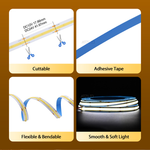 แถบไฟ LED สีขาว CRI 90แบบไร้จุด12วัตต์/เมตร - Product Image 6