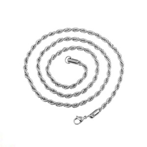Hip Hop Jewelry Necklace <b>Titanium</b> Steel Twisted Design Gold And Silver Color Gift Fashion <b>Chain</b> - Product Image 2