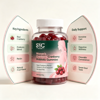 Gummies Probiotiques à la Canneberge pour Femmes – Soutien de la Flore Intime – Formule Personnalisée ODM pour la Santé Urinaire et Digestive Féminine
