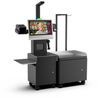 Kiosque de paiement en libre-service pour commerce de détail en intérieur de 18,5 pouces avec SDK, fonctions anti-fraude doubles, balance pour sacs, module scanner Datalogic, RS232