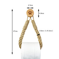 Décoration d'intérieur, porte-serviettes en corde de jute vintage multi-usages, à suspendre au mur, style nautique