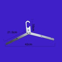 Cintres pliants et portables en alliage d'aluminium, support de séchage multifonctionnel pour vêtements Camping voyage en plein air