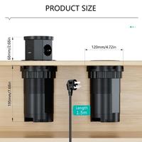 Prise de courant électrique escamotable dissimulée pour table avec chargeur USB sans fil, modèle 964E CN/GUA