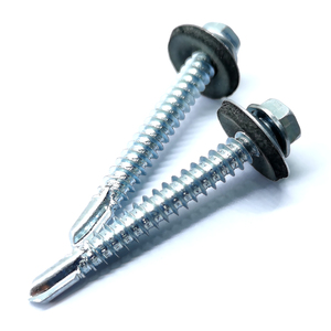 Tornillo Autorroscante <span class=keywords><strong>para</strong></span> Techos con Cabeza Hexagonal y Arandela, Acero Inoxidable con Acabado Óxido Negro, Estándar DIN, Anticorrosión, Marca CT - Product Image 2