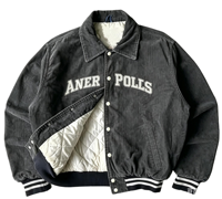 Veste de baseball en denim vintage unisexe imprimée DTG personnalisée Kornit, streetwear printemps