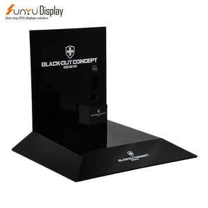 Sunyu truy cập cửa hàng bán lẻ sang trọng Acrylic đồng hồ hiển thị đứng tùy chỉnh hiển thị đứng giá cho đồng hồ - Product Image 3