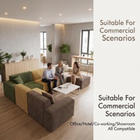 KS011 Cube Modulares Komprimiertes Sofa, Cord-Leinen-Stoff Rahmenloses Ecksofa, Vakuumverpacktes Minimalistisches Kombinationssofa