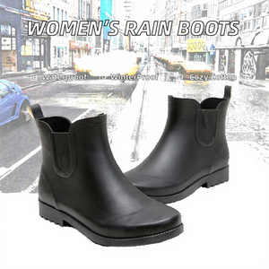 Botas de Lluvia Impermeables para Mujer, con Forro de Algodón, Parte Superior de Caucho Natural, Hechas a Medida, para Adultos - Product Image 2