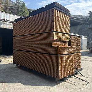 Panneau mural en pin naturel de vente d'usine pour la décoration intérieure <span class=keywords><strong>Traitement</strong></span> carbonisé pour la durabilité Bois thermiquement modifié - Product Image 3