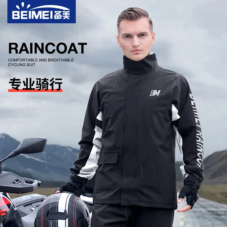 Beimei Polyester Motorfiets Poncho Voor Mannen Regenjas Herbruikbaar Waterdicht Voor Motorrijders