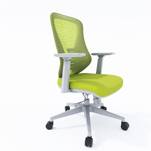603B Modern Fabric Mesh High Performance Ergonomic Adjustable Comfortable White Manager Chair - Product Image 1