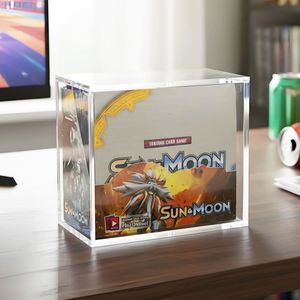 Estuche de exhibición de acrílico transparente para tarjetas Pokémon Sun & Moon, estante de almacenamiento de escritorio preensamblado, ligero y moderno. - Product Image 5