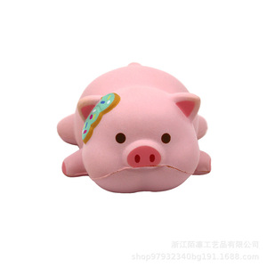 Pig Plush Toy PU Foam Slow <b>Rebound</b> Cartoon Animal Decor Gift - Product Image 1