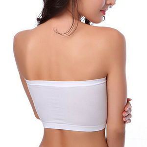 Envoltura de pecho de doble capa tamaño Extendido <span class=keywords><strong>Sin</strong></span> correas de hombro almohadilla de pecho desmontable ropa interior Invisible de una línea - Product Image 6