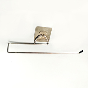 Simple <b>bathroom</b> towel rack, multi-functional storage rack, no-drill stainless steel single-buckle toilet paper holder, <b>kitchen</b> - Product Image 4