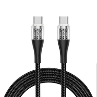 Câble USB-C en cuivre pur à charge rapide 3A personnalisé avec LED pour téléphone portable, ordinateur, appareil photo et batterie externe avec transfert de données