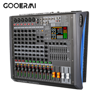 Mezclador de Audio Profesional HL-G10P de 10 Canales RGB con Amplificador de 2*350 Watts, Doble Efecto DSP 99, BT 5.0, OTG, Consola de Mezclas