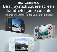 Console de jeu vidéo portable avec écran IPS de 3,95 pouces, couleurs RVB RGCubeXX, joystick, batterie de 3800 mAh, connexion Wifi