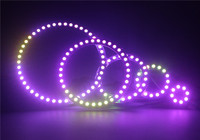 Modules LED adressables WS2812B à anneaux de pixels LED 8/16/24/35/45 bits, DC 5V, WS2812 5050 RGB, cercle LED rond pleine couleur