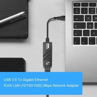 Adaptador de Red Gigabit Ethernet LAN RJ45 Externo USB 3.0, Convertidor de Tarjeta de Red con Cable de 1000 Mbps