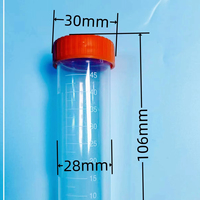 Tube de centrifugeuse conique jetable d'approvisionnement de pp 50ml pour l'essai en laboratoire