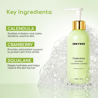 Nettoyant Visage OEM Apaisant à l'Huile de Jojoba et de Graine de Maracuja, Complexe Anti-Rides Bio, Nourrissant et Renforçant la Barrière Cutanée