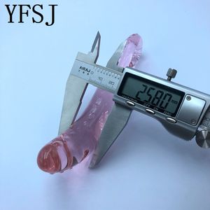 YFSJ Masseur anal et prostatique en verre borosilicate lisse rose écologique en forme de petit hippocampe pour point G, jouet sexuel 153x26mm pour hommes ou femmes - Product Image 6