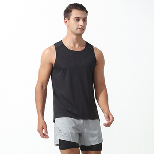 <span class=keywords><strong>Camiseta</strong></span> <span class=keywords><strong>sin</strong></span> mangas de gimnasio ligera de secado rápido para hombre - Product Image 5
