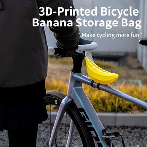 Sacoche de vélo Maidoli en forme de <span class=keywords><strong>banane</strong></span> imprimée en 3D, en TPU+silicone, fixation sécurisée pour <span class=keywords><strong>VTT</strong></span> et vélos de route, options jaune et vert - Product Image 1