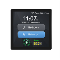Interruptor Inteligente Tuya WiFi Zigbee LCD, 30W PD USB-C, Carga Rápida, Interruptor de Luz Táctil de Pared, Control por Voz, Alexa, Asistente de Google