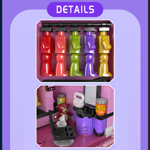 Moule Roi 24035 Beauté <span class=keywords><strong>Maquillage</strong></span> Jour MOC Creative Block Modèle Enfants Éducatif Assembler Building Block Set Plastic Toy - Product Image 4