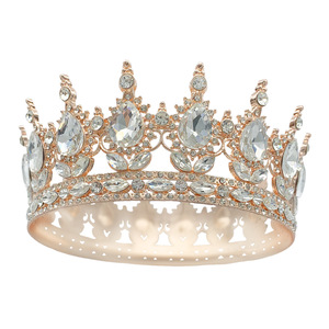 Bridal Crown Headpiece Cross-border Rhinestone <b>Headband</b> Baroque Alloy Wedding Dress Accessory - Product Image 2