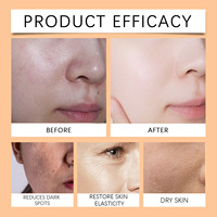 Crème Visage Éclaircissante à la Papaye, Vitamine C, Nicotinamide, Anti-Âge, Hydratante, pour les Taches Brunes