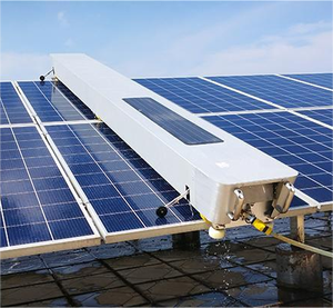 Robot de nettoyage de panneaux solaires entièrement automatique, machine de nettoyage de centrales photovoltaïques, équipement de nettoyage de modules photovoltaïques - Product Image 1