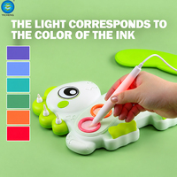 Stylo Magique Dinosaure Lumineux pour Enfants – Jouet Nouveauté de Dessin Invisible et Peinture avec Indication Lumineuse Colorée – Jouet Artistique Éducatif Montessori