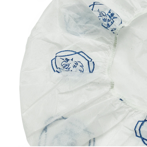 Không thấm nước dùng một lần màu trắng màu xanh chất lượng tốt giá rẻ không dệt bouffant Clip in cap PP + PE dùng một lần cap - Product Image 6