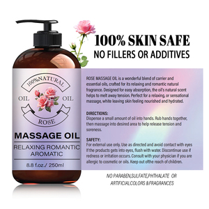 Aceite de mezcla de Aceite de Masaje de relajación de lavanda 100% Mezcla natural de aceites de calidad de spa para terapia de masaje calmante aromático romántico - Product Image 3