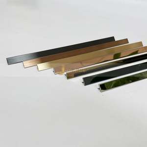LL140 304 T-Shaped Stainless Steel Durable Waterproof <b>Tile</b> Trim Customized Modern Decoration Apartment Flooring Accessories - Product Image 4