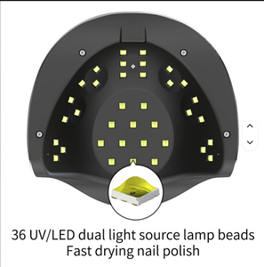 Lampe UV LED pour ongles, sécheuse à ongles 120W, machine à sécher le vernis gel plus rapide, lumière de durcissement professionnelle avec 4 réglages de minuterie pour le nail art DIY - Product Image 4