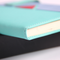 Vente en gros Ensemble de cahiers A5 personnalisés de haute qualité Cahier à couverture rigide mignon avec reliure à couture à couverture en PU avec logo