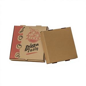 Boîte à pizza en carton ondulé avec logo personnalisé, matériaux recyclés de qualité <span class=keywords><strong>alimentaire</strong></span>, plateau de pizzeria, boîtes alimentaires avec feuille de conservation de la chaleur - Product Image 5