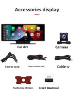 Enregistreur de Conduite Portable 10 Pouces OLED Haute Définition avec GPS Sans Fil, Dispositif de Navigation Automobile Transfrontalier, 1 An de CarPlay