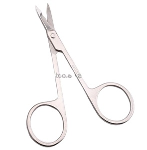 Thép không gỉ công cụ làm móng tay sắc nét cong tip làm móng tay lớp biểu bì kéo - Product Image 2