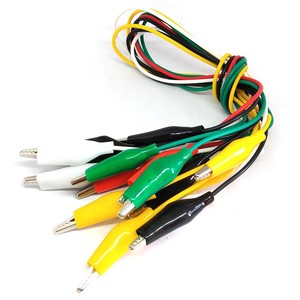 Doppelspitzen-Krokodillen-Clips mit Drähten Testdrähte Reparatur-Schlüsseldraht 10 kleine Krokodillen-Clips in einem Bündel - Product Image 3