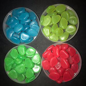 Multi-Functionele Kleurrijke Kleine Glow-In-Dark Ronde Stenen Heldere Lichtgevende Rotsen Voor Huis Aquarium Tuin Weg Decoraties - Product Image 4